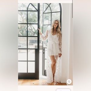 Le Rose Stories Adele Bridal Lace Maxi Robe